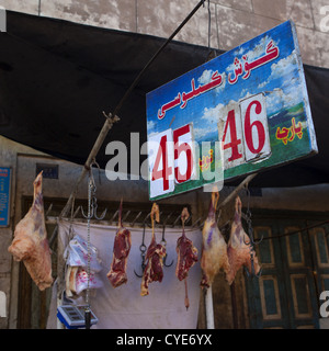 Metzger In der alten Stadt von Kashgar in Xinjiang Uyghur autonome Region, China Stockfoto