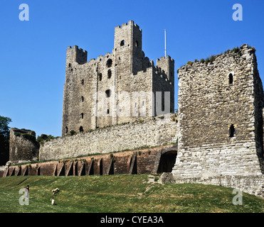 8380. Rochester Castle, Medway, Kent, England, Europa Stockfoto