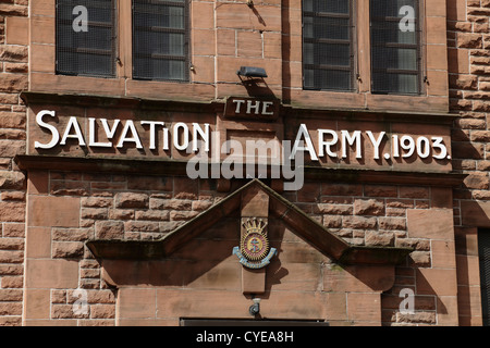 Anmelden der Heilsarmee Golspie Straße in Govan, Glasgow, Schottland, Vereinigtes Königreich Stockfoto