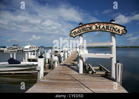 Breite Weltsportler bayside Marina Islamorada Florida Keys Usa Stockfoto