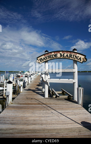 Breite Weltsportler bayside Marina Islamorada Florida Keys Usa Stockfoto