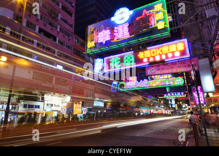 Nathan Road 26. Oktober 2012 in Hong Kong, China. Stockfoto
