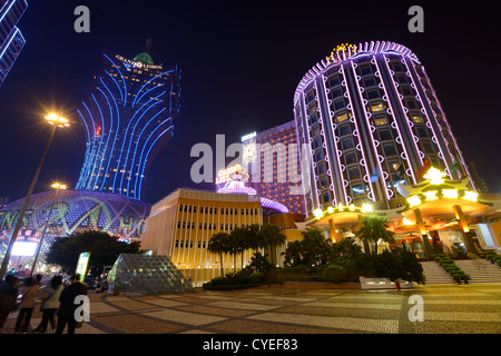 Gebäude in Macau, China. Stockfoto