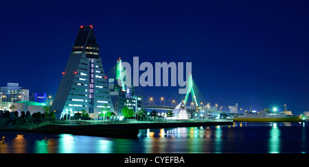 Skyline von Aomori City in Aomori Präfektur, Japan. Stockfoto