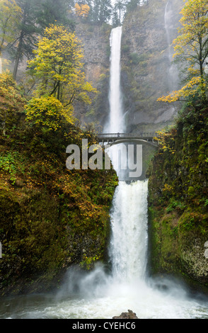 Multnomah Falls, Columbia River Gorge, Multnomah County, Oregon, USA Stockfoto