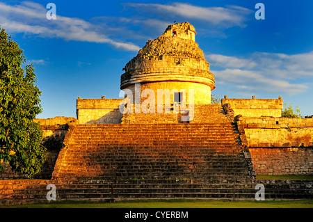 Das Observatorium in Chichen Itza, Mexoco, Yucatan Stockfoto