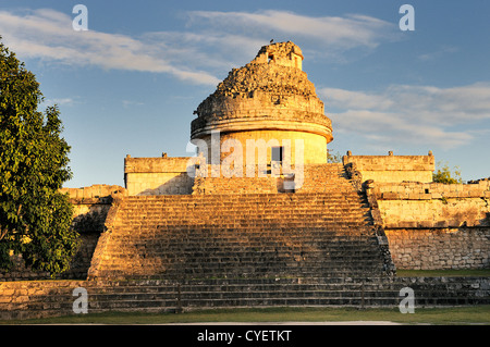 Das Observatorium in Chichen Itza, Mexoco, Yucatan Stockfoto