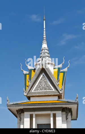 Gebäude der Gedenkstätte auf dem Gelände der Killing Fields Museum in Choeung Ek in der Nähe von Phnom Penh, Kambodscha Stockfoto