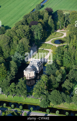 Niederlande, s-Graveland, ländliches Anwesen mit dem Namen Trompenburgh oder Trompenburg. Antenne. Stockfoto