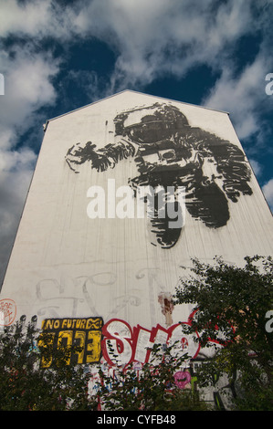 Street-Art, eine blühende alternative Subkultur in Berlin, Deutschland Stockfoto