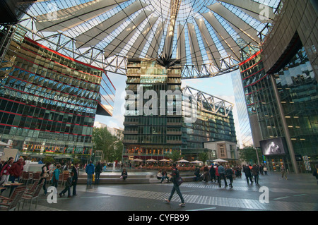 Das Sony Center in Berlin, Deutschland Stockfoto