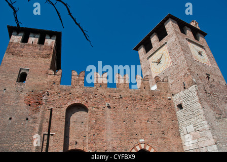 Castelvecchio in der Stadt von Verona in Norditalien Stockfoto