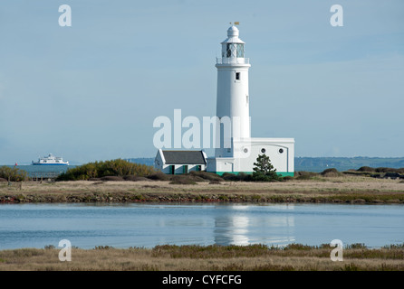 Hurst Point Lighthouse, Stockfoto