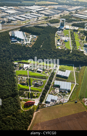 Niederlande, Venlo, FLORIADE, World Horticultural Expo 2012, alle 10 Jahre. Luft. Stockfoto