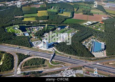 Niederlande, Venlo, FLORIADE, World Horticultural Expo 2012, alle 10 Jahre. Luft. Stockfoto