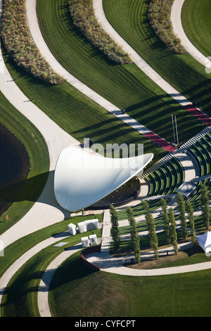 Niederlande, Venlo, FLORIADE, World Horticultural Expo 2012, alle 10 Jahre. Luft. Amphitheater. Stockfoto
