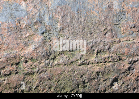 Schattierungen von alten Bronze Hintergrund mit Korrosion Stockfoto
