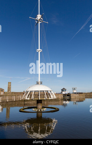 Die Crows Nest Aussichtsplattform im Hafen von Whitehaven Stockfoto