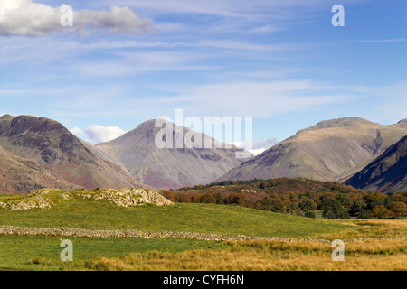 Die Fjälls und Berge rund um Wastwater in den Lake District Cumbria Stockfoto