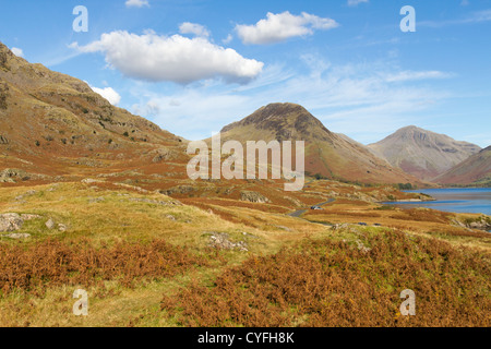 Die Fjälls und Berge rund um Wastwater in den Lake District Cumbria Stockfoto