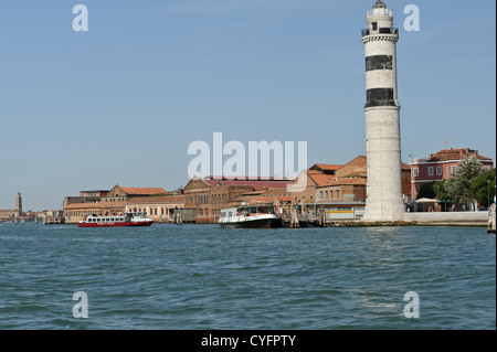 Murano-Leuchtturm, Venedig, Italien. Stockfoto