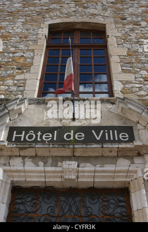 Hotel de Ville Valon-Pont-d ' Arc, Ardeche Stockfoto