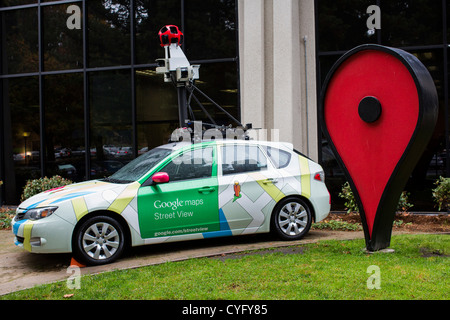 Google Maps und Street View Abschnitt der Google-Zentrale Komplex, auch bekannt als die "Googleplex" Stockfoto