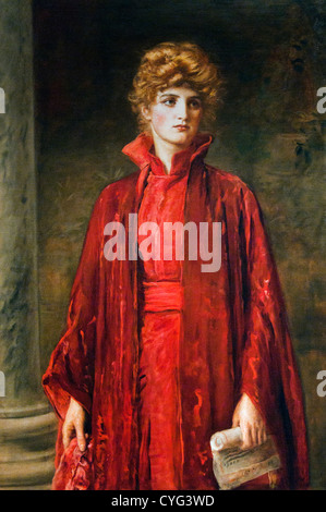 Portia 1886 durch Sir John Everett Millais britische, Southampton 1829 – 1896 London125 x 83 cm Schauspielerin Kate Dolan Stockfoto