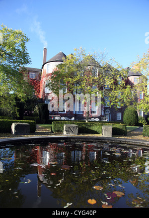 Gartenteich, Butler House, Dower House of Kilkenny Castle, Kilkenny, Irland Stockfoto