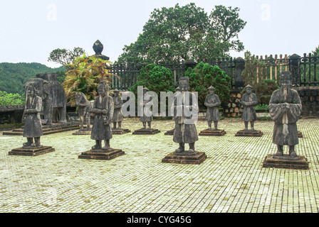 Das Grab und letzte Ruhestätte Plave Khai Dinh, Kaiser von Vietnam von 1916 bis 1925, Hue, Vietnam Stockfoto