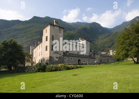 Valle d ' Aosta: Issogne Burg Stockfoto