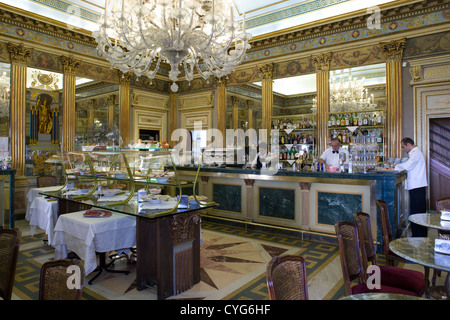 Turin - Piazza San Carlo / Cafe San Carlo Stockfoto