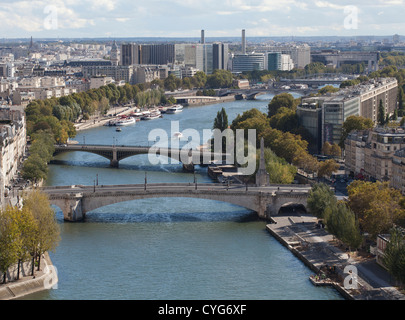 Blick vom Notre Dame de Paris, Frankreich. Stockfoto