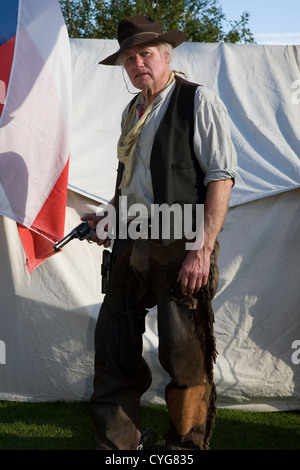 Der wilde Westen kommt Ramsbottom The Lonestar Cowboys Western Reenactment Verein, Veranstaltung im Oktober 2012 Stockfoto