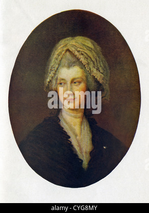 Dieses Gemälde von Thomas Gainsborough trägt den Titel Königin Charlotte, war George der drittes Gemahlin. Stockfoto