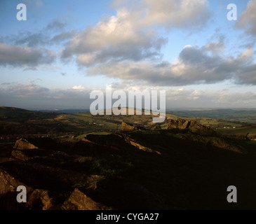 Windgather Felsen in der Nähe von Kettleshulme in der Nähe von Whaley Bridge Derbyshire England Stockfoto