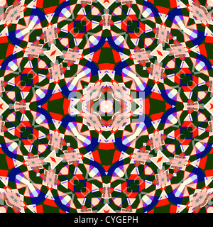 farbige geometrische Struktur, nahtloses Muster zu abstrahieren, Vektor-Illustration Kunst; Bild enthält Transparenz Stockfoto
