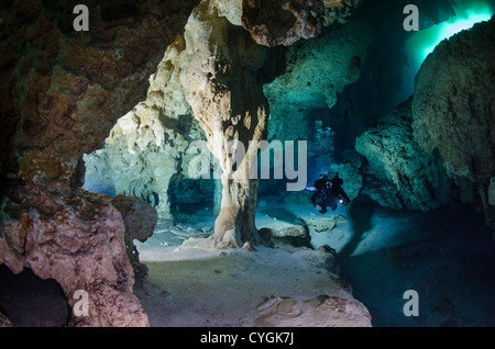 Cenote Carwash, Tulum (Playa del Carmen), Yucatan, Mexiko Stockfoto