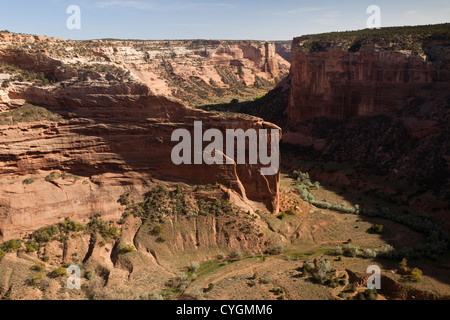 Blick vom Mummy Cave übersehen der Canyon de Chelly, Arizona, USA Stockfoto