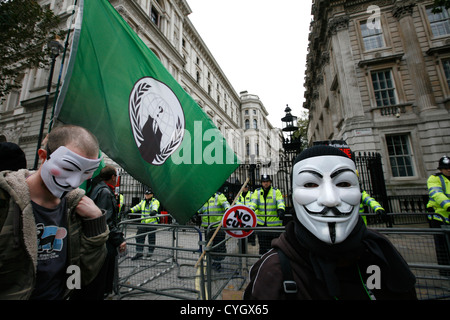 20 Oktober Anti-Sparmaßnahmen März, London, UK. Stockfoto