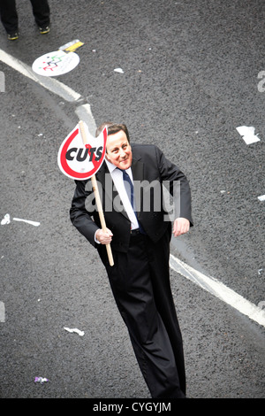 20 Oktober Anti-Sparmaßnahmen März, London, UK. Stockfoto