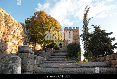 Kreuzfahrerburg Byblos, Libanon Stockfoto