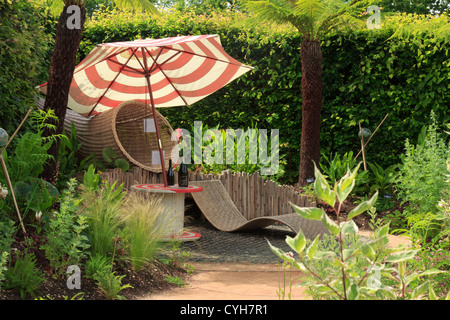 Festival International des Jardins de Chaumont-Sur-Loire: Jardin "Psyché-Délices" Stockfoto