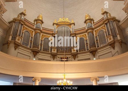 Orgel in der Dom von Helsinki. Im Jahre 1852 erbaute ist Dom von Helsinki eine evangelisch-lutherische Kirche befindet sich in Helsinki. Stockfoto