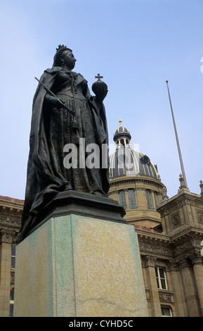 Königin Victorias Statue, Victoria Square, Birmingham, UK. Stockfoto