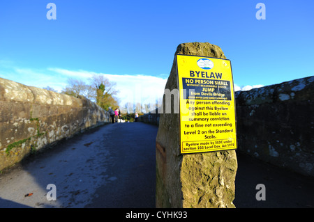 Teufelsbrücke Kirkby Lonsdale Cumbria anmelden Stockfoto