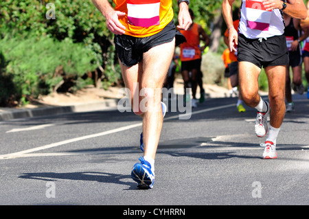 Gruppe von Marathon Racer ausgeführt Stockfoto