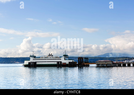 Washington State Ferries Fähre in Port Townsend, Olympic Halbinsel, Washington, USA Stockfoto