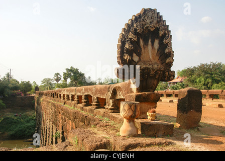 12. Jahrhundert Brücke von Kampong Kdei (Provinz Siem Reap) Kambodscha Stockfoto