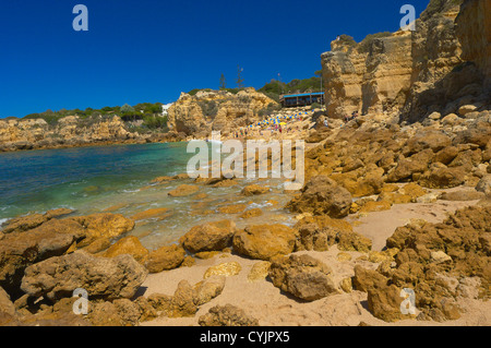 Castelo Beach, Albufeira, Praia Do Castelo, Algarve, Portugal, Europa Stockfoto